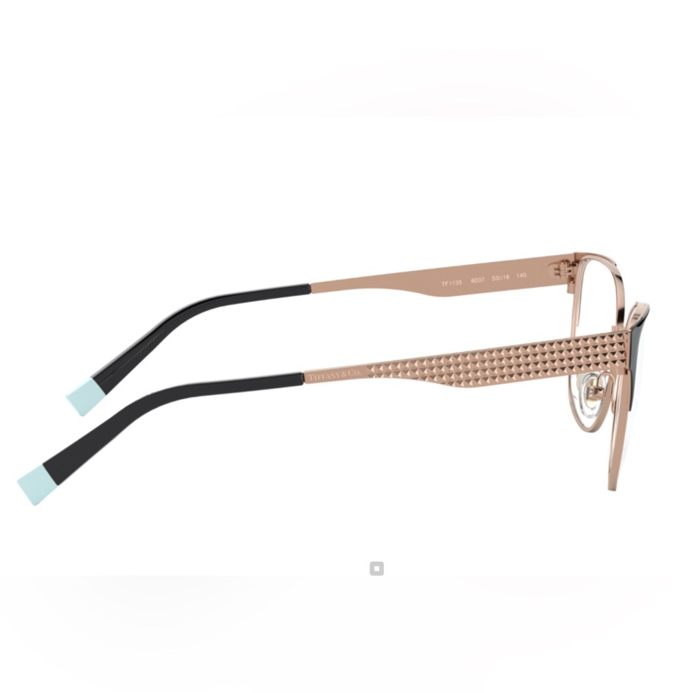 BNWT TIFFANY TF1135TF 1135 6007 BLACK & ROSE GOLD FULL RIM EYE FRAMES 140-53-16 - Picture 7 of 16